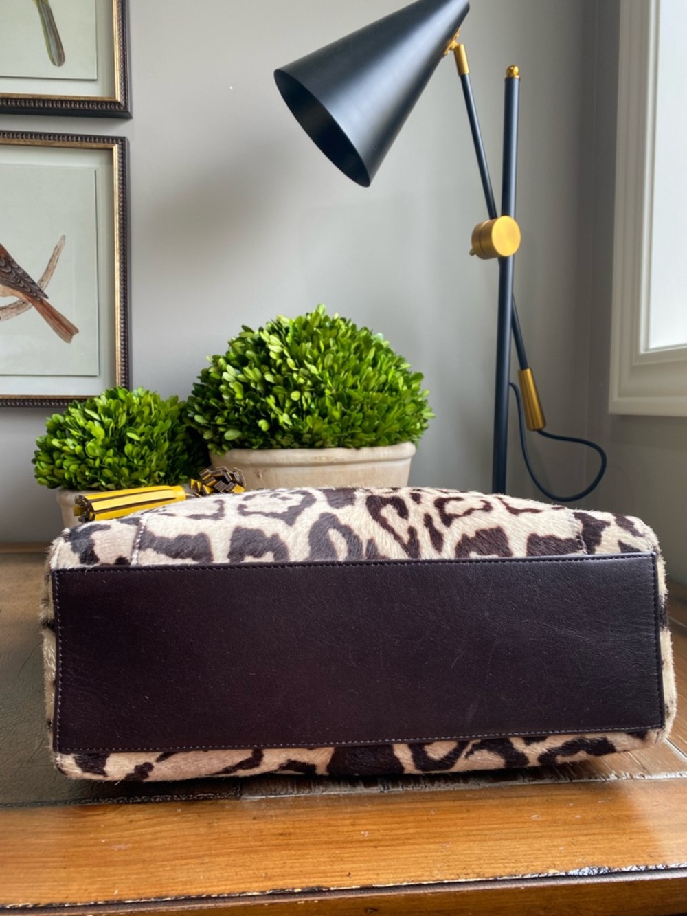 Coach XL Legacy HairCalf Ocelet North South Tote Bag - Picture 8 of 17